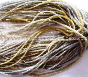 Collier en perles à facettes de diamants, produit d'origine indienne, en pierres précieuses - Product Image 5