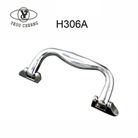 Élégant sac spécial H306A pièces et accessoires cosmétiques bijoux mallette de transport avec poignée en plastique embouts en métal chromé