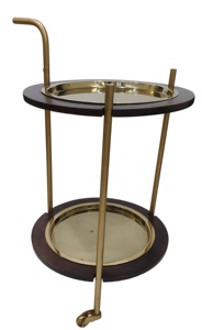 Modern Metal Wood Accent <b>Bar</b> <b>Table</b> Sustainable Contemporary Furniture in Farmhouse Style for Home <b>Kitchen</b> Hotel Hall - Product Image 3