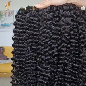 Wholesale Price DEEP CURLY HAIR 100% Human Hair Super Double Drawn Steam Process Top Quality Hair Extensions And Wigs