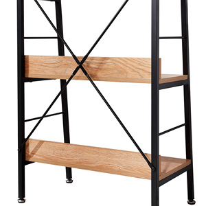 Đồ Nội Thất Hiện Đại Giá Đựng Trưng Bày Kim Loại Bằng Gỗ Kiểu Thang Khung Vuông Kệ Sách 5 Tầng Tủ Sách Phòng Khách Di Động - Product Image 3