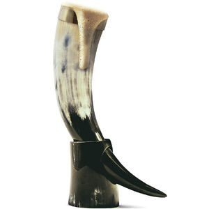 Tasse à boire style Viking naturel, pommeau de boisson, pour jouer à la maison, sécuritaire, sans fuite, corne de bière - Product Image 1