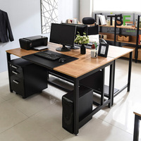 Bureau d'ordinateur moderne pour la maison, robuste, en métal, pour ordinateur portable, PC, jeux, avec plateau en verre trempé rouge, noir, hauteur réglable, 3 niveaux, meubles