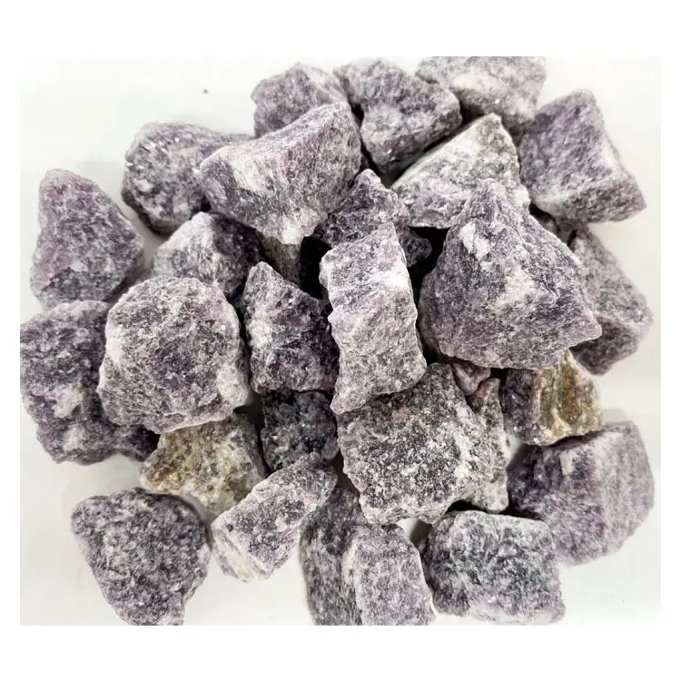 Pietre grezze di Lepidolite naturale di alta qualità pietra preziosa grezza guarigione quarzo minerale di cristallo a basso prezzo di mercato