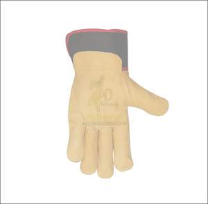 Guantes de seguridad de cuero de vaca de talla XL unisex transpirables construcción industrial látex antideslizante característica para protección de manos y brazos - Product Image 5