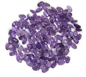Améthyste ovale violet 5x7 MM, pierre précieuse à facettes, février pierre naturelle, couronne verseau du zodiaque, pierre rouge Chakra - Product Image 1