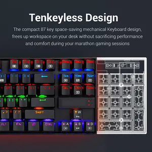 Keyboard Mekanis Led Laser Terbaik, Keyboard Kecil Rgb PC Gaming untuk Corsair