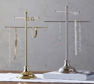 Porte-Colliers Décoratif en Métal Couleur Or Rose avec Base en Marbre, Support à Bijoux de Qualité Supérieure - Product Image 3