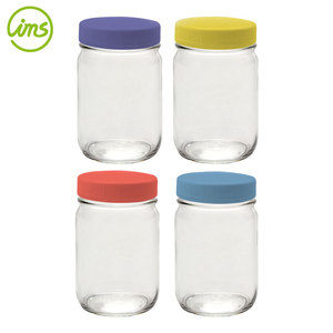 Paquete de 8 Tapas de Plástico Reutilizables de 3' de Colores, Ecológicas, para Frascos de Boca Regular, para Restaurantes y Cocina, Aptas para Camping - Product Image 4