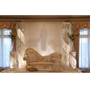 แต่งงานคริสตัล Mehndi เวทีเวทีแต่งงานอินเดียเสาคริสตัลไฟเบอร์เวที - Product Image 1