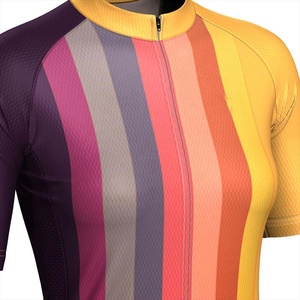 Maillot de cyclisme pour femmes, hiver et automne, manches courtes, séchage rapide, respirant, anti-UV, grande taille, t-shirts extensibles actifs - Product Image 4