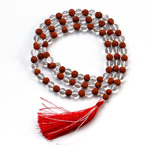 สร้อยคอหินควอตซ์ใสสำหรับผู้หญิงสร้อยคอหินควอทซ์ Mala I orgonite - Product Image 5