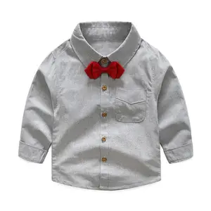 Latest Design Export Oriented Shirt With Tie For Baby Boy From Bangladesh