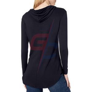 เสื้อฮู้ดแบบสวมศีรษะแขนยาวผ้าเทอร์รี่ซุปเปอร์ซอฟต์สำหรับผู้หญิง - Product Image 3