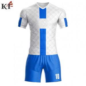 เสื้อฟุตบอลแบบเรียบสำหรับผู้ชาย สั่งทำได้ ชุดฟุตบอลสไตล์ทีมชาติ  ชุดกีฬา  บรรจุภัณฑ์แบบ Air Wear ดีไซน์ USA พร้อมส่งแบบดรอปชิปปิ้ง - Product Image 4