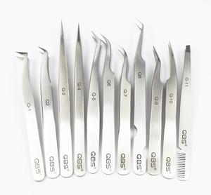 Mariscales de campo de acero inoxidable Lash pinzas para extensiones de pestañas - Product Image 1