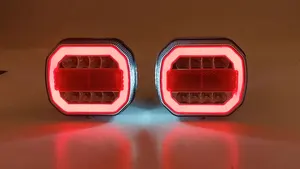 Kit de luces traseras para camiones, Kit de luces Led inalámbricas para remolques, 2023