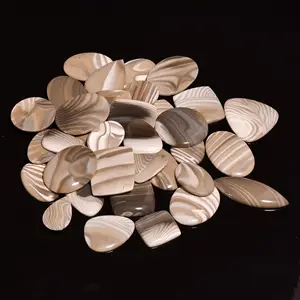 Lotto all'ingrosso di pietre preziose sciolte Cabochon di pietra focaia naturale per la realizzazione di pietre preziose sciolte Cabochon di gioielli