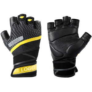 Top Quality Wholesale <b>Weight</b> Lifting Workout <b>Gloves</b> Cross Training <b>Gloves</b> with Wrist Support Half Finger <b>Gloves</b> for Men - Product Image 3