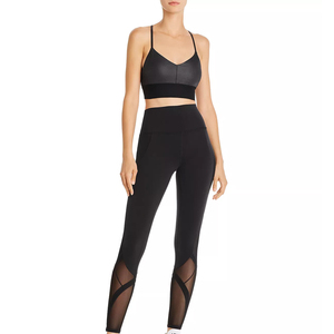 OEM Custom made Leggings Yoga Sport Women Leggings Fitness Yoga Pants Solid <b>High</b> Waist Elastic Gym Leggings for women - Product Image 1