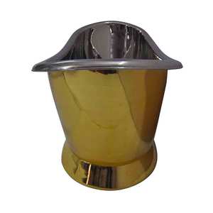 Bañera de latón Bateau con interior de níquel pulido, bañera independiente de lujo para remojar, bañera hecha a mano para baño - Product Image 3