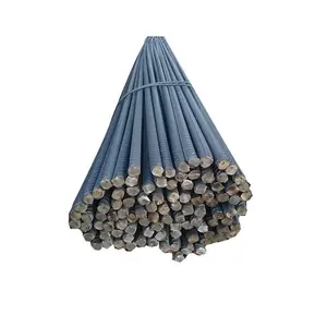 HRB500 Steel Iron Rod imported 6m 5/8" price 1/2 inch round steel rebar approx iron rods bar for bridge construction for Factory