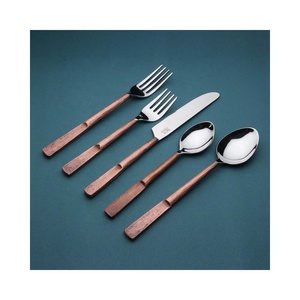 Flatware <b>Sets</b> Stainless Steel Royal <b>Cutlery</b> <b>Set</b> with Rose <b>Gold</b> Color Stainless Steel Flatware <b>Sets</b> - Product Image 4