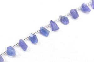 Top Quality 21 Pieces Beautiful Strand Natural Tanzanite Gemstone Faceted Nuggets Beads for Jewelry Making - Product Image 6