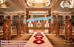 เสาโรมันสีขาวสำหรับงานแต่งงานเสาโรมันสำหรับตกแต่งงานแต่งงานเสาโรมัน - Product Image 6