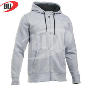 ราคาขายส่ง เสื้อผ้ากีฬาฤดูหนาวผ้าฟลีซโพลีเอสเตอร์แบบกำหนดเอง ใช้งานได้ทั่วไป แขนยาว ทรงปกติ สกรีนโลโก้ได้ เสื้อซิปผู้ชาย - Product Image 1