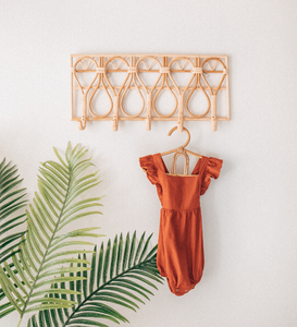 ตะขอเสื้อโค้ทหวายสไตล์วินเทจ,หวายทอมือพร้อมตะขอที่แขวนเสื้อผ้าชั้นแขวนเสื้อโค้ทขายส่ง - Product Image 2