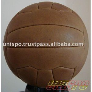 Ballon de football Antique, sans lacets, en cuir, de qualité authentique, prix usine - Product Image 2