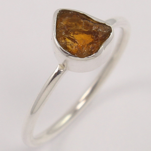 Bagues en pierres précieuses de tourmaline jaune 925 bague en argent sterling pur massif avec pierre précieuse brute taillée fantaisie bague parfaite pour un usage quotidien - Product Image 1