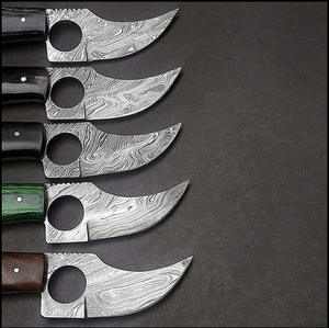 Customizable Premium Quality Damascus Steel Skinner <b>Knife</b> Comfortable Wood Horn Handle Leather <b>Sheath</b> <b>for</b> Hunting-DIY OEM - Product Image 2