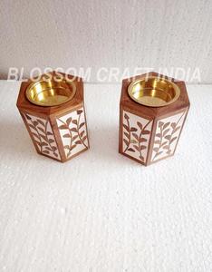 Quemador de madera de Año Nuevo hecho a mano, incrustaciones de perlas Madre, tapón de anís estrella, soporte de incensario aromático de sándalo Rosa jazmín, Idea de regalo para uso en coche - Product Image 6