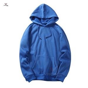 Sweat à capuche de mode OEM en coton solide anti-rétrécissement bordures côtelées technique brodée méthode de tissage tricoté - Product Image 1