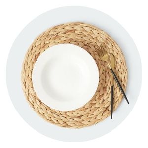 Round Braided <b>Placemats</b>/ Water Hyacinth Handmade <b>Placemat</b>/ Heat-Resistant Non-Slip <b>Woven</b> Mats Ms. Lily - Product Image 1