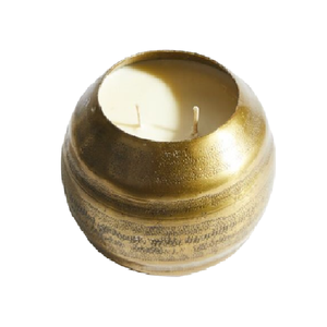 Bougeoir en métal avec finition dorée Parfait pour les événements de Noël et les fournitures ménagères élégantes - Product Image 1