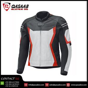 OEM Customized Auto-Racing Motocross Jacket Breathable Genuine <b>Leather</b> Sportswear For Motorbike Riding Windproof Protective - Product Image 4