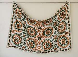 Decorative Customize Home Decor <b>Indian</b> Hand Embroidered Wall Hanging Bohemian Suzani Tapestry Cotton Uzbek Sofa <b>Throw</b> Blanket - Product Image 3