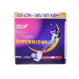 Couche-culotte de serviette en silicone super nuit, super abababricot avec aile - Product Image 1