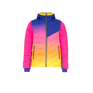 OEM Trendy double layer multi colors down <b>jackets</b> women clothing factory <b>cheap</b> <b>puffer</b> <b>jacket</b> - Product Image 3