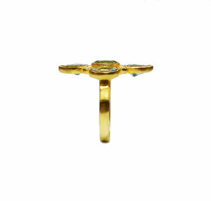 Sterling Silver 925 Gold Plated Cocktail Big Supplier Wholesaler Custom Handmade <b>Cheap</b> Unisex Multi Color Big Gemstone <b>Ring</b> - Product Image 4