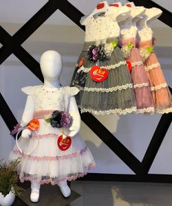 Elegantes vestidos de fiesta de satén para niños Nueva colección de vestidos de moda y elegantes para Niñas para fiestas de Primavera - Product Image 6