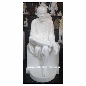 หินอ่อนสีขาวบริสุทธิ์ Sai Baba รูปปั้น - Product Image 1