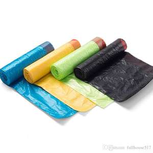 ถุงขยะแบบมีเชือกรูดปิดผนึก สำหรับใช้ในอุตสาหกรรม ผลิตจากพลาสติก HDPE คุณภาพสูง ทนทานต่อการใช้งานหนัก - Product Image 3