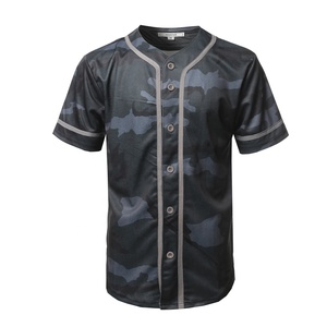 Camiseta de béisbol clásica para hombre, Camiseta deportiva informal de manga corta con botones y tira de cuello en V, ajuste estándar en blanco y negro - Product Image 6