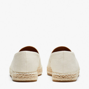 <span class=keywords><strong>Espadrilles</strong></span> à bout fermé pour femme, chaussures blanches à semelles plates et décontractées, motif Floral, à la mode, nouveau, 2020 - Product Image 4