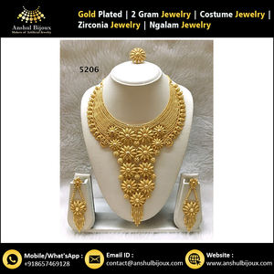 <b>Gold</b> Plated <b>Jewellery</b> African <b>Set</b> Women Wedding - Product Image 6