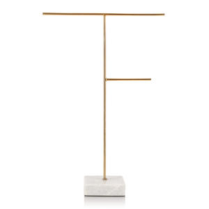 Soporte de exhibición de joyería de lujo con base de mármol, soporte de joyería de metal personalizado, accesorios de decoración para el hogar, soporte de joyería - Product Image 2